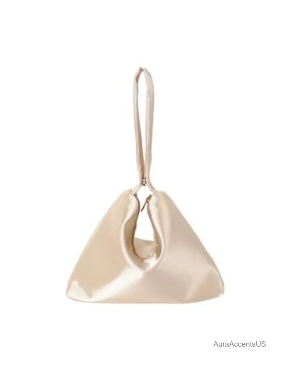 Satin Evening Clutch Purse Dumpling Handbag with Shoulder Strap